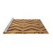 Sideview of Machine Washable Southwestern Brown Country Rug, wshcon799brn