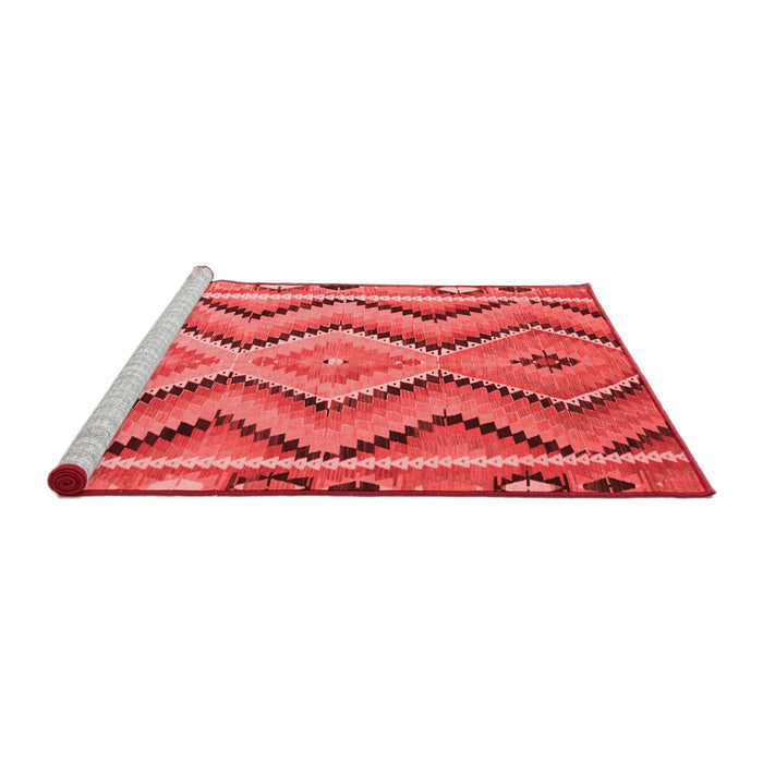 Country Red Washable Rugs