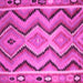 Square Southwestern Pink Country Rug, con799pnk