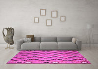 Machine Washable Southwestern Pink Country Rug, wshcon799pnk