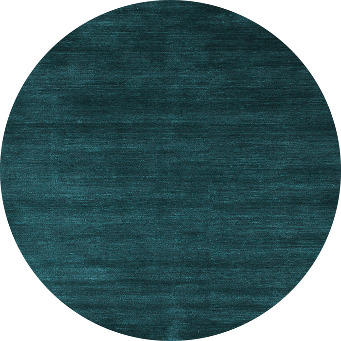 Round Machine Washable Abstract Light Blue Contemporary Rug, wshcon79lblu