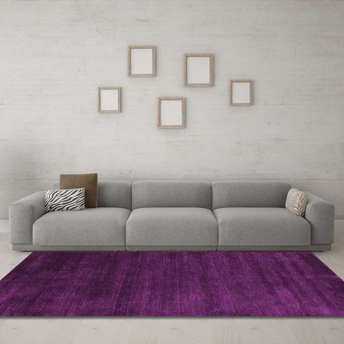 Machine Washable Abstract Pink Contemporary Rug in a Living Room, wshcon79pnk
