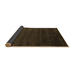 Sideview of Abstract Brown Contemporary Rug, con79brn