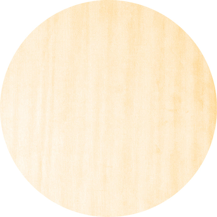 Round Solid Brown Modern Rug, con7brn