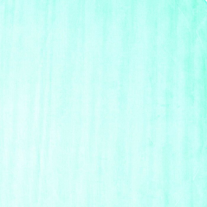 Square Machine Washable Solid Turquoise Modern Area Rugs, wshcon7turq