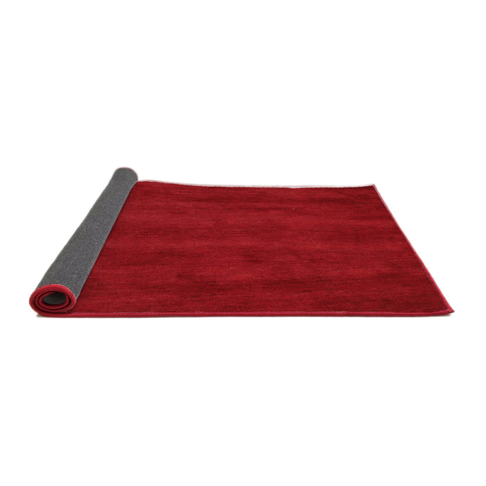 Thickness of Contemporary Red Modern Rug, con8