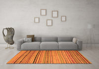 Machine Washable Southwestern Orange Country Rug, wshcon800org