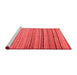 Country Red Washable Rugs