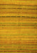 Machine Washable Southwestern Yellow Country Rug, wshcon800yw