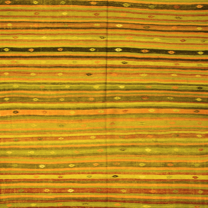 Machine Washable Southwestern Yellow Country Rug, wshcon800yw