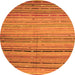 Square Southwestern Orange Country Rug, con800org