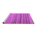 Sideview of Machine Washable Southwestern Purple Country Area Rugs, wshcon800pur