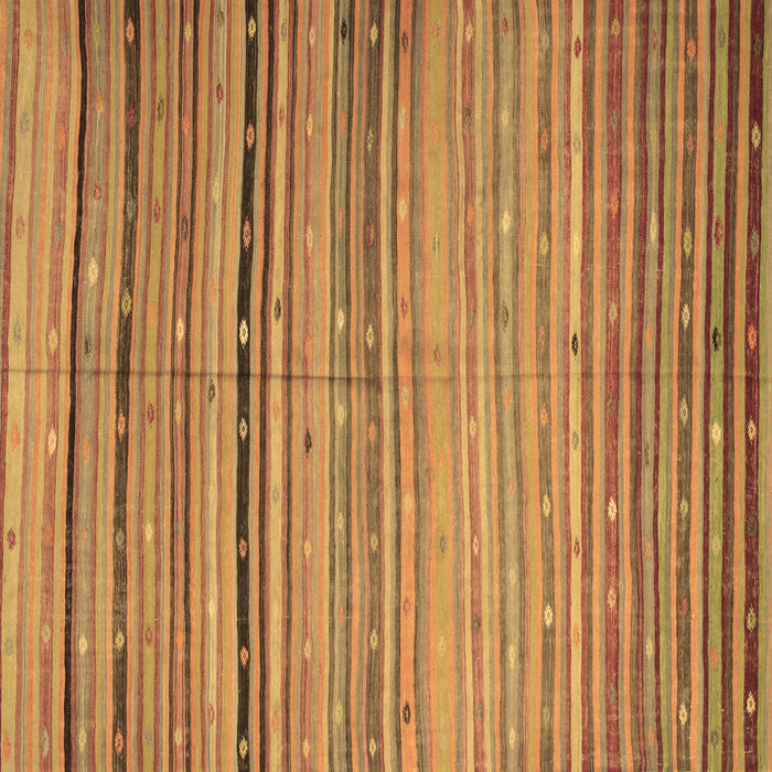 Square Machine Washable Southwestern Brown Country Rug, wshcon800brn