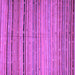 Square Machine Washable Southwestern Purple Country Area Rugs, wshcon800pur