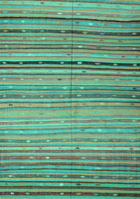 Southwestern Turquoise Country Rug, con800turq