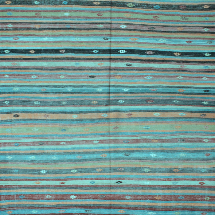 Southwestern Light Blue Country Rug, con800lblu