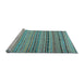 Sideview of Machine Washable Southwestern Light Blue Country Rug, wshcon800lblu