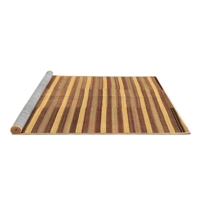 Sideview of Machine Washable Southwestern Brown Country Rug, wshcon801brn