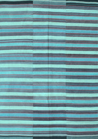 Southwestern Light Blue Country Rug, con801lblu