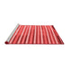 Country Red Washable Rugs