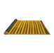 Sideview of Southwestern Yellow Country Rug, con801yw