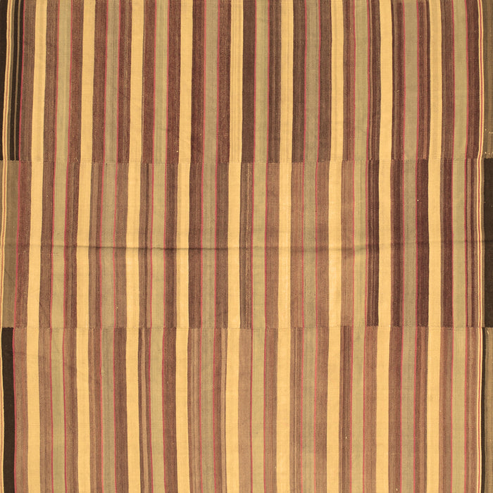 Square Southwestern Brown Country Rug, con801brn