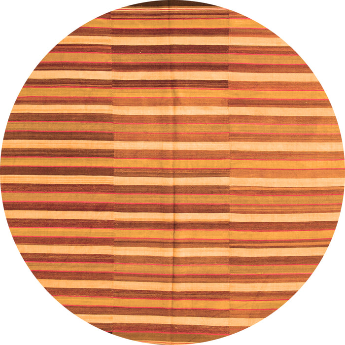 Square Southwestern Orange Country Rug, con801org
