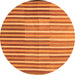 Square Southwestern Orange Country Rug, con801org