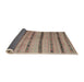 Thickness of Contemporary Sienna Brown Southwestern Rug, con802