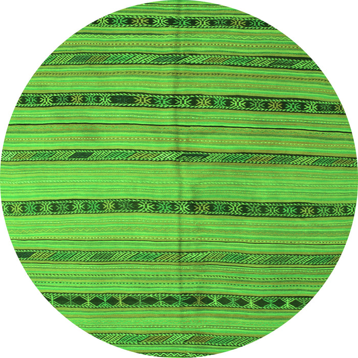 Machine Washable Southwestern Green Country Area Rugs, wshcon802grn