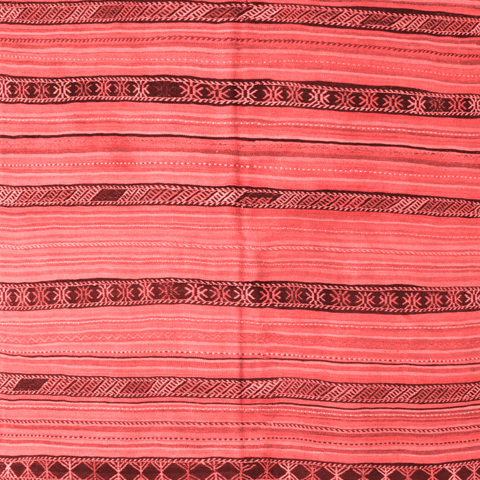 Machine Washable Southwestern Red Country Rug, wshcon802red