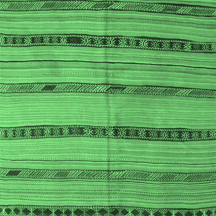 Machine Washable Southwestern Emerald Green Country Area Rugs, wshcon802emgrn