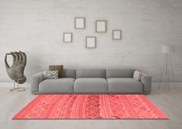 Country Red Washable Rugs