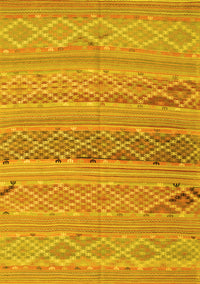 Southwestern Yellow Country Rug, con803yw