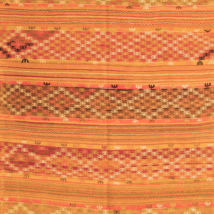 Serging Thickness of Machine Washable Southwestern Orange Country Area Rugs, wshcon803org