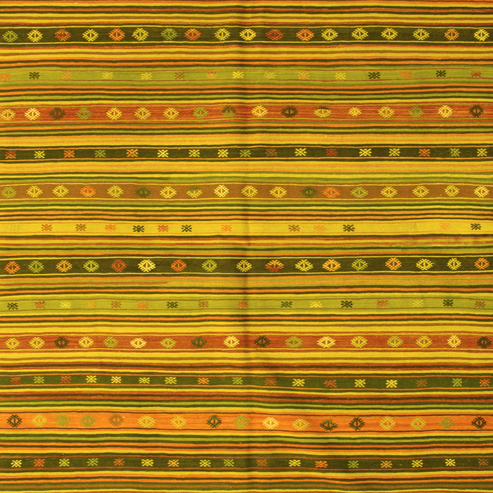 Machine Washable Southwestern Yellow Country Rug, wshcon804yw