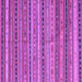 Square Machine Washable Southwestern Purple Country Area Rugs, wshcon804pur
