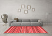 Country Red Washable Rugs