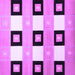 Square Machine Washable Checkered Purple Modern Area Rugs, wshcon805pur