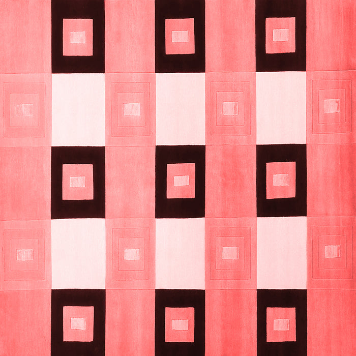 Checkered Red Modern Rug, con805red