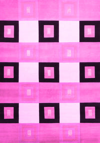 Checkered Pink Modern Rug, con805pnk