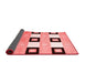 Checkered Red Modern Area Rugs