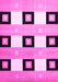 Machine Washable Checkered Pink Modern Rug, wshcon805pnk