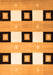 Checkered Orange Modern Rug, con805org