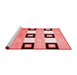 Modern Red Washable Rugs