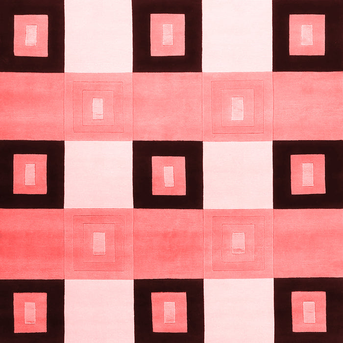 Checkered Red Modern Area Rugs