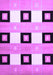 Machine Washable Checkered Purple Modern Area Rugs, wshcon805pur