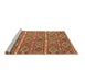 Sideview of Machine Washable Oriental Brown Traditional Rug, wshcon806brn