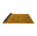 Sideview of Oriental Yellow Traditional Rug, con806yw