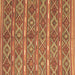 Square Oriental Brown Traditional Rug, con806brn